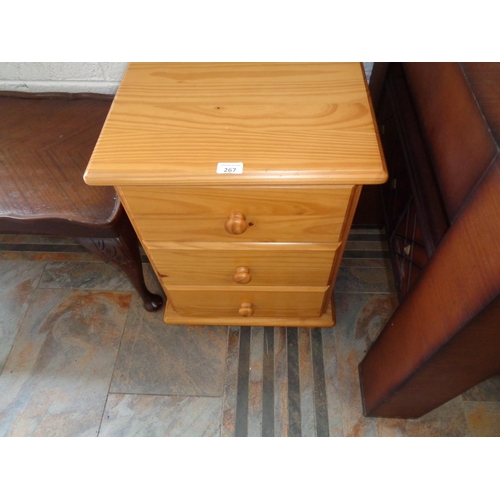 267 - 3 Drawer Pine Locker