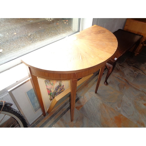 269 - 1/2 Moon Hall Table for Restoring