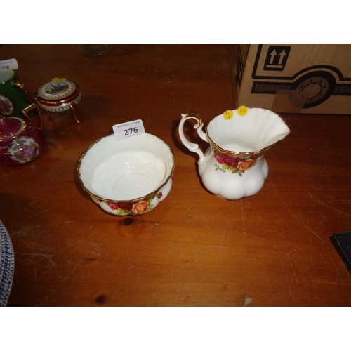 276 - Old Country Rose Sugar & Creamer