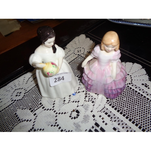 284 - Royal Doulton Mandy & Rose Figurines