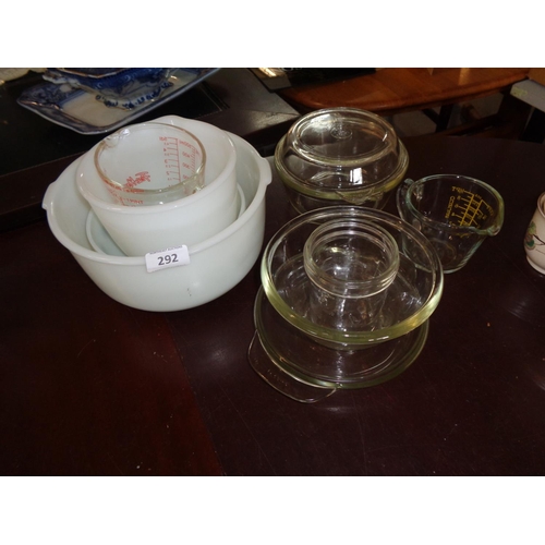 292 - Lot of Pyrex Dishes etc..