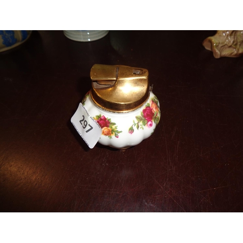 297 - Old Country Rose Tabletop Lighter