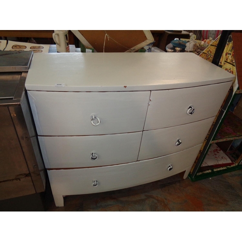 309 - Bow Fronted Chest of Drawers (41