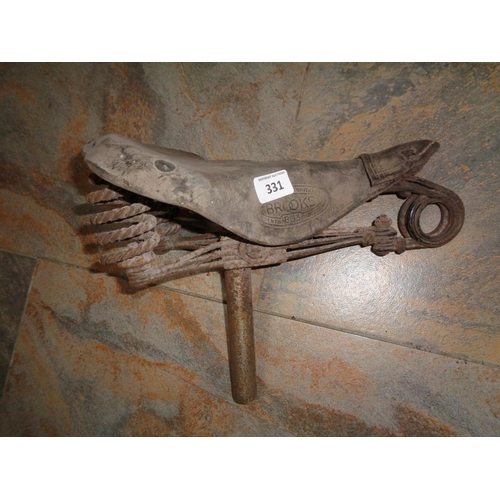 331 - Old Brooks Bicycle Saddle