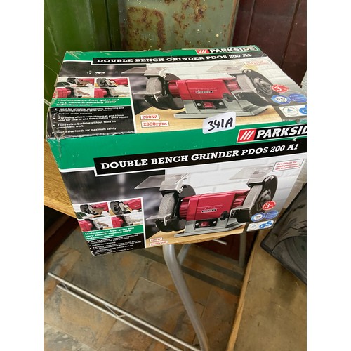 341A - New Parkside Double Bench Grinder