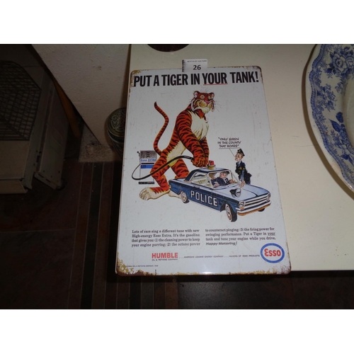 26 - Esso Tin Sign (12