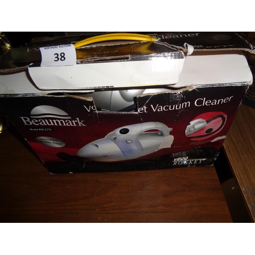 38 - Hand Held Vacuum Cleaner