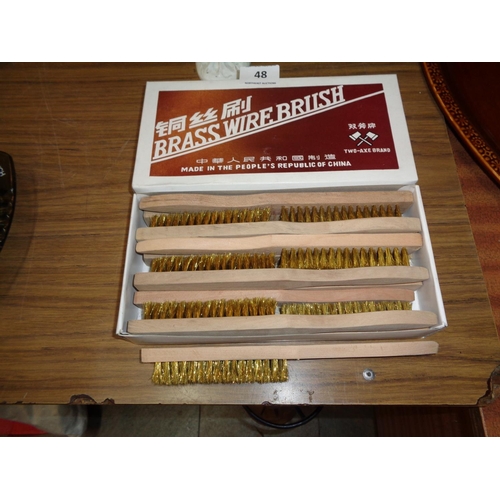 Brass Wire Brush (4 Row)