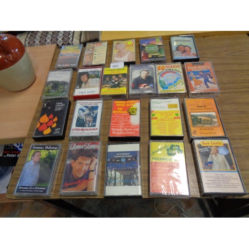 485 - Lot of Cassette Tapes (some unopened)