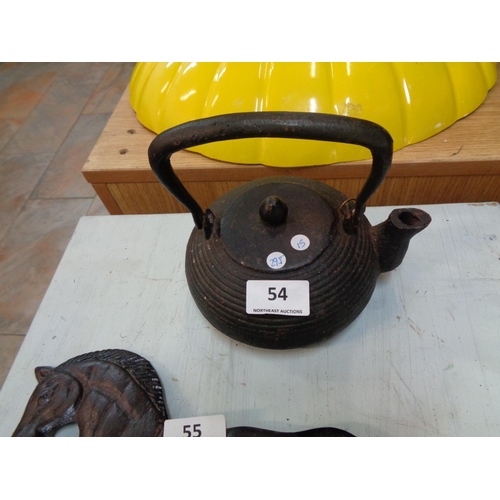 54 - Small Cast Iron Kettle