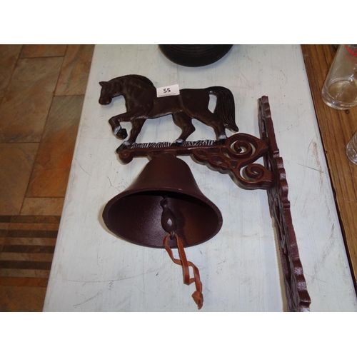 55 - Cast Iron Horse Bell