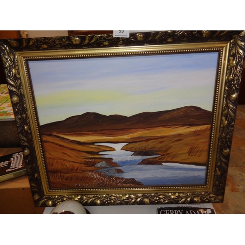 59 - Oil on Board in Gilt Frame (24