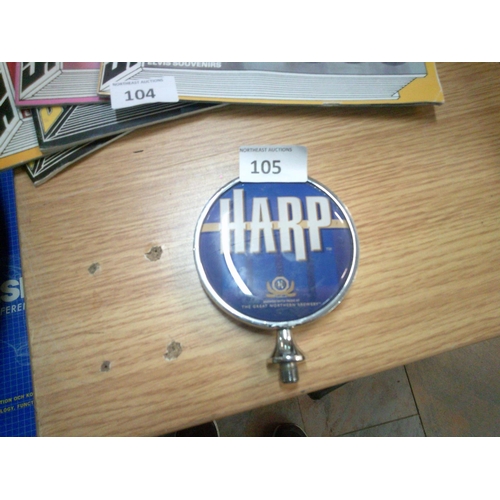 105 - Original Harp Lager Tap Badge