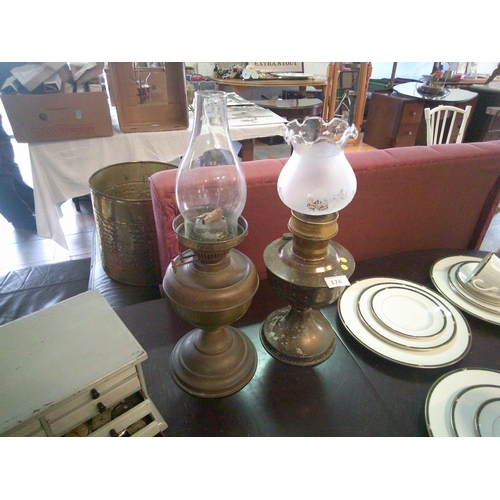 174 - 2 Vintage Oil Lamps