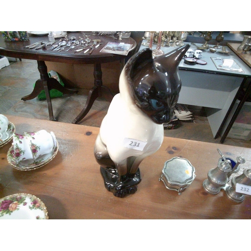 231 - Large Ceramic Cat