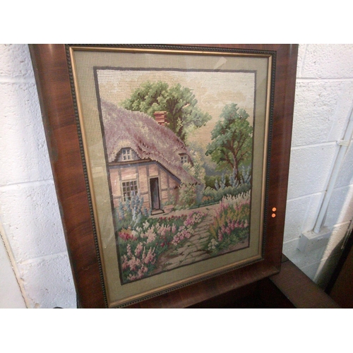 269 - Wool Work in Rosewood Frame