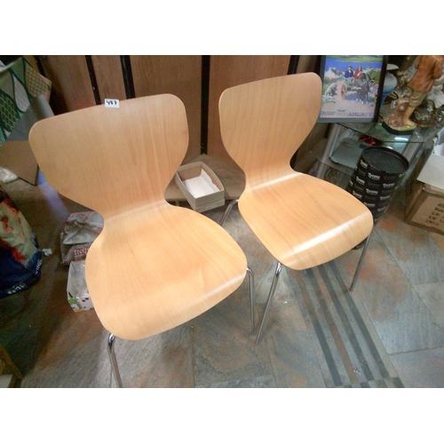 487 - 4 Bistro Chairs