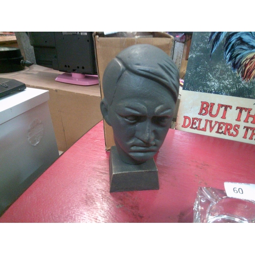 59 - Cast Iron Hitler Bust