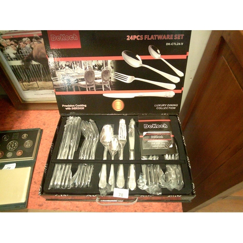 78 - New 24 Pce Cutlery Set