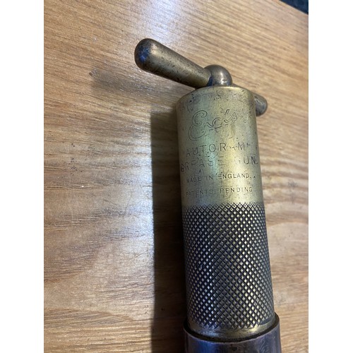 183 - Antique Brass Grease Gun