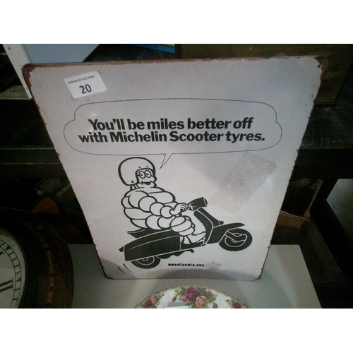 20 - Michelin Tin Sign (12