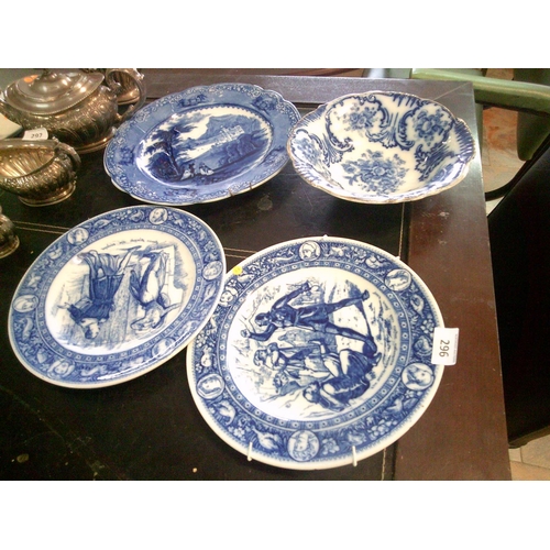 296 - Lot of Collectable Blue & White China