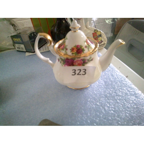 323 - Old Country Rose Miniature Teapot