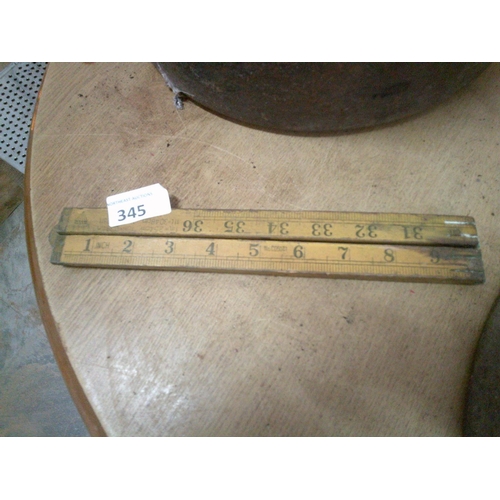 345 - Vintage Wooden Measuring Rule