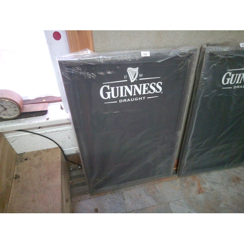 352 - New Guinness Menu Board (3ft x 2ft)