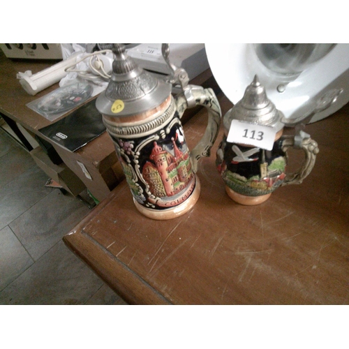 113 - 2 Beer Steins