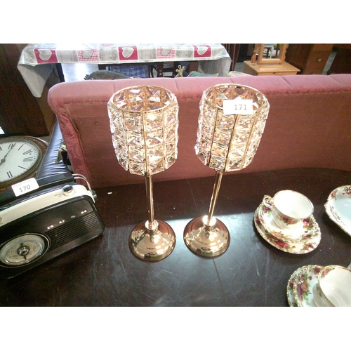 171 - 2 Decorative Candle Holders