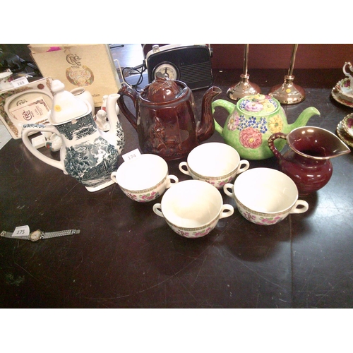 174 - Lot of Teapots,Arklow Soup Bowls etc..