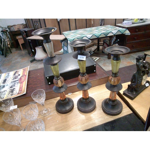 178 - 3 Candle Holders (21