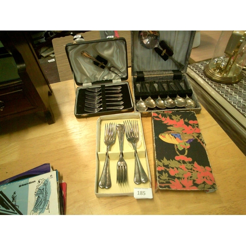 185 - 3 Vintage Cutlery Sets