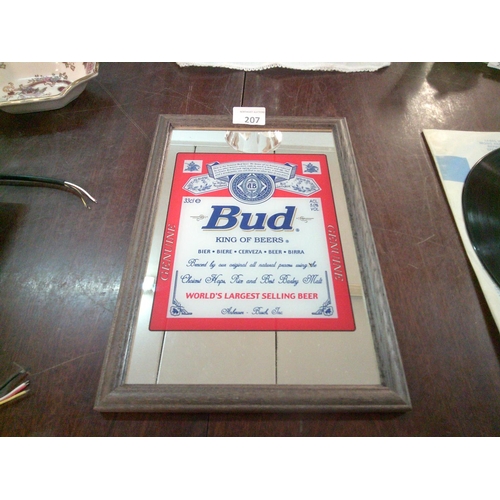 207 - Budweiser Pub Mirror (9