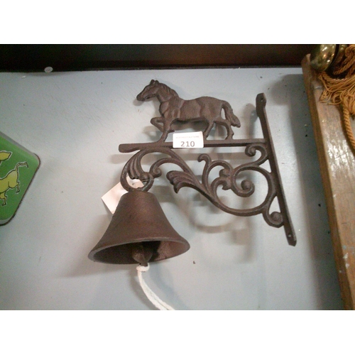 210 - Cast Iron Horse Bell