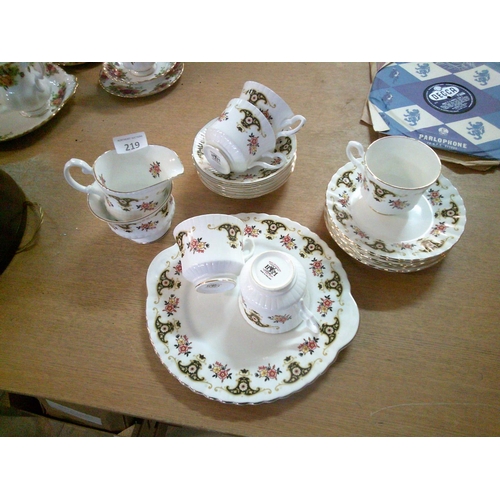 219 - 20 Pce Part Royal Sutherland China Teaset