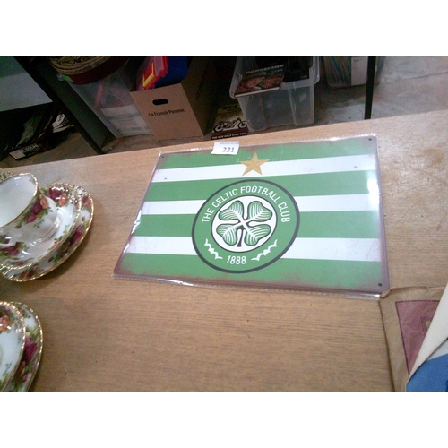 221 - Celtic Tin Sign (8