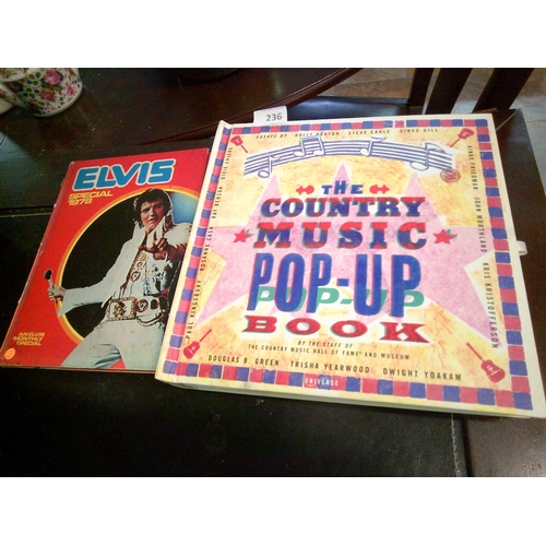 236 - Elvis Annual & Country Music Pop up Book