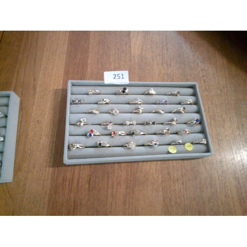 251 - Set of Rings in Display Box