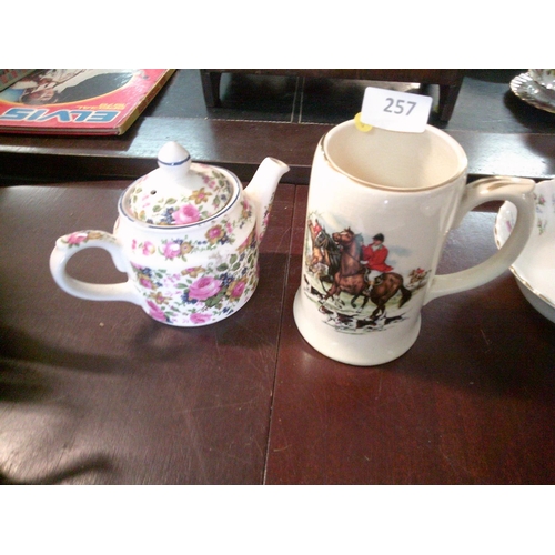 257 - Sadler Teapot & Ceramic Tankard