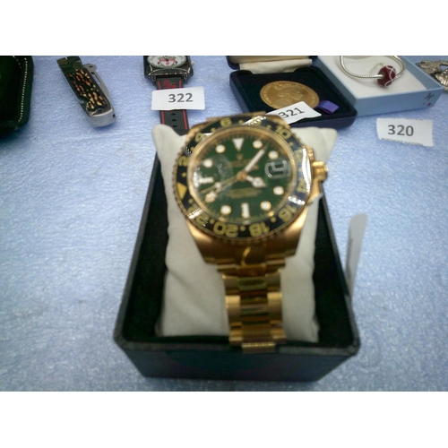 326 - Replica Rolex Watch (sd to face & strap needs attention)