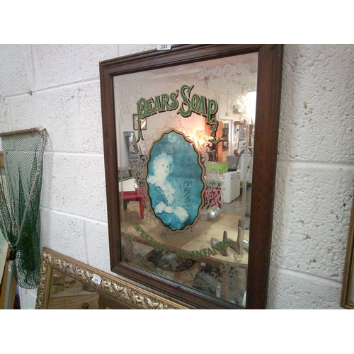 344 - Original Pears Soap Advertising Mirror (19