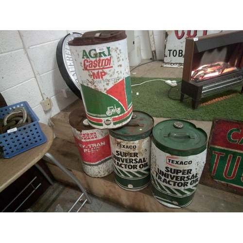 353 - Lot of Original Oil Cans (4)