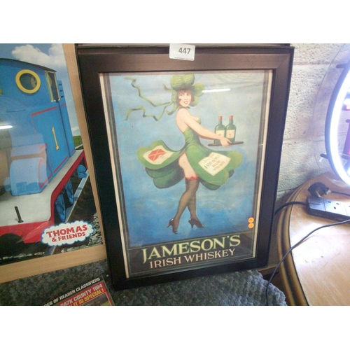 447 - Jameson Ad Print in Frame (13