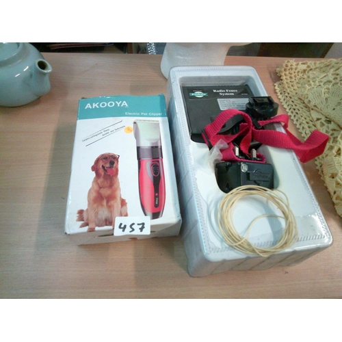 457 - Electric Pet Clipper & Fence System