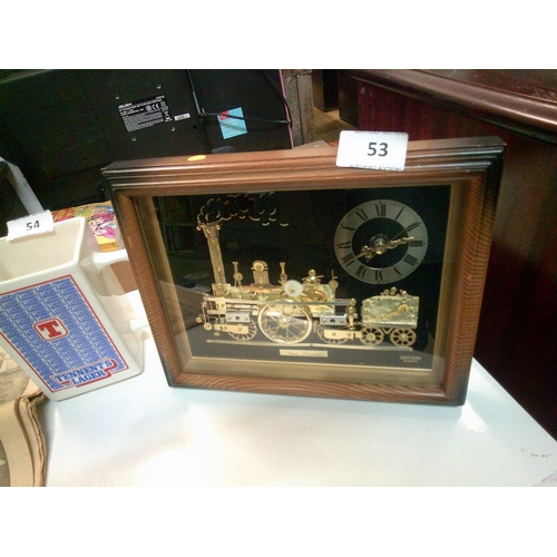 53 - Decorative Steam Train Quartz Clock