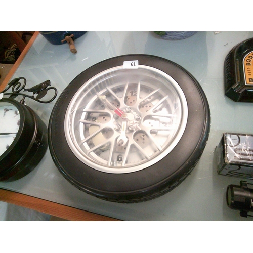 61 - Tyre Wall Clock (pwo)