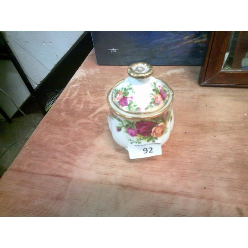 92 - Old Country Rose Lidded Jar