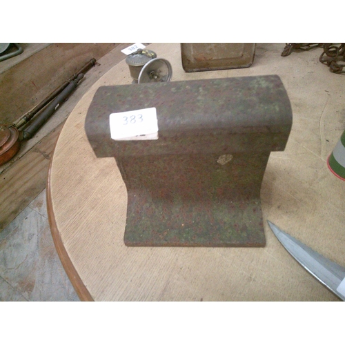 383 - Cast Iron Railway Anvil